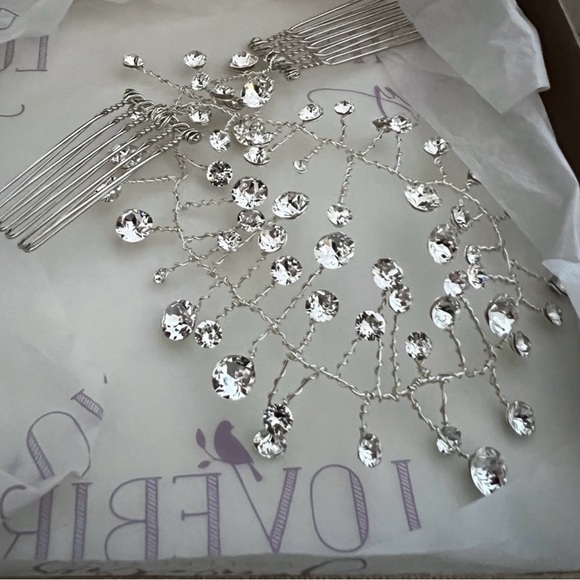 Swarovski Crystal Bridal Hair Piece - Picture 3 of 7